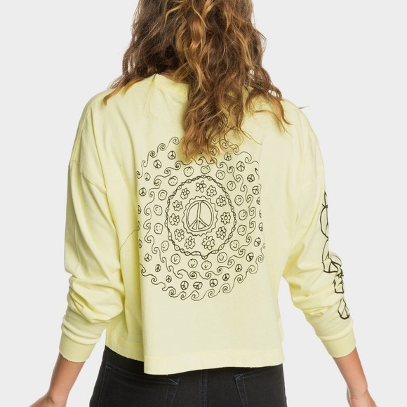 Quicksilver Long Sleeve Peace Symbol Tee - Picture 1 of 6